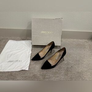 Jimmy Choo Black Suede Women's Heels